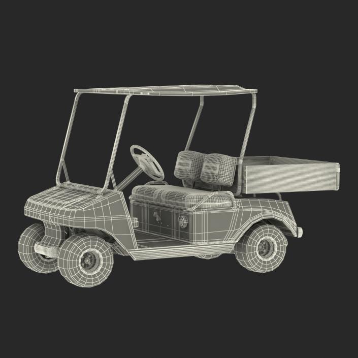 3D Golf Cart Orange