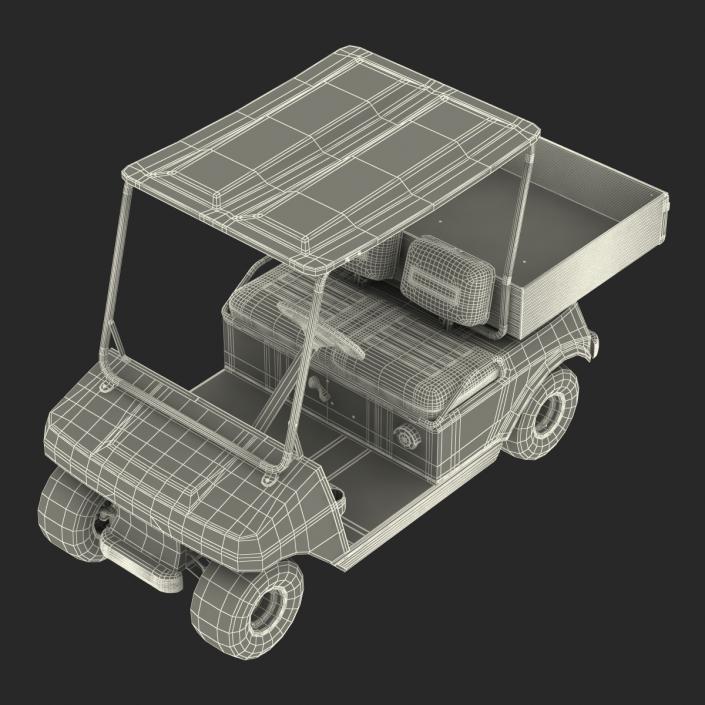 3D Golf Cart Orange