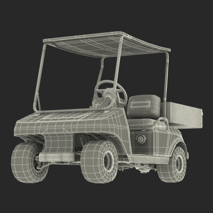 3D Golf Cart Orange