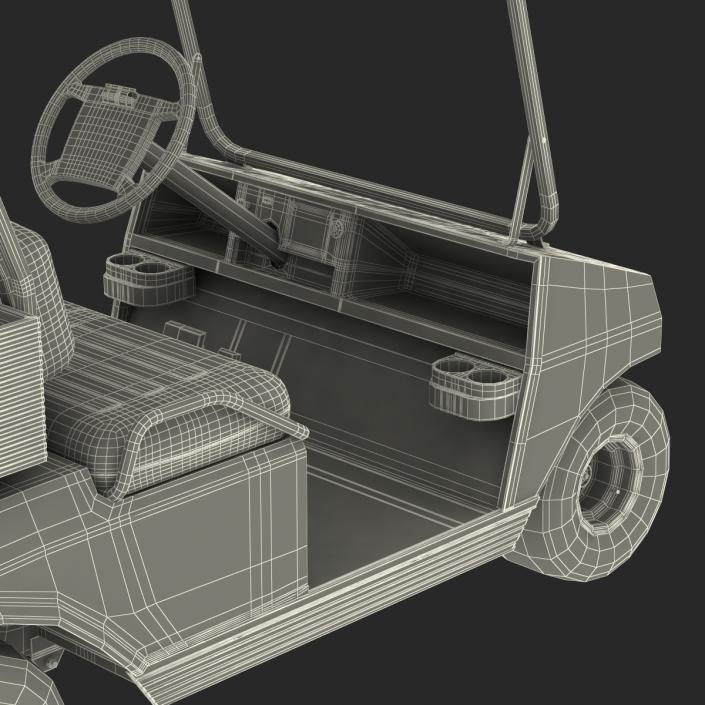 3D Golf Cart Orange