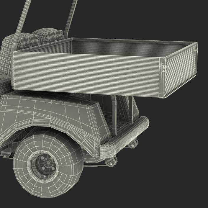 3D Golf Cart Orange