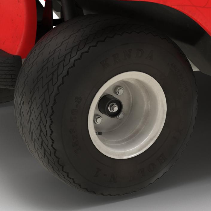 3D Golf Cart Red model