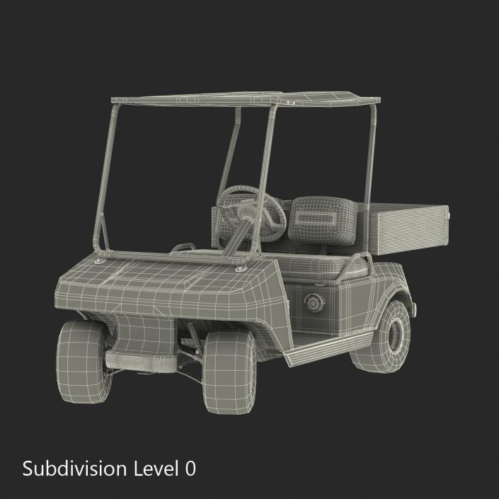 3D Golf Cart Rigged