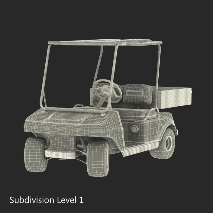 3D Golf Cart Rigged