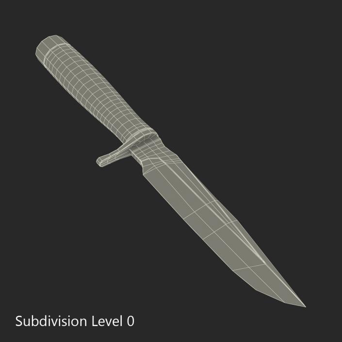 3D Hunting Knife model