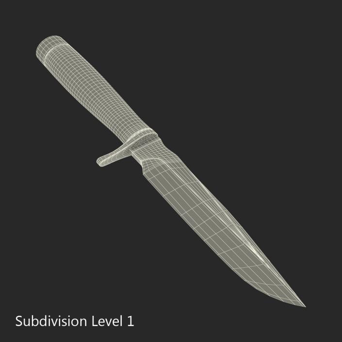 3D Hunting Knife model