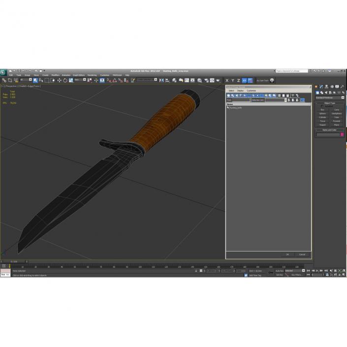 3D Hunting Knife model