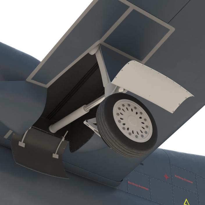 3D model RQ-4 Global Hawk UAV