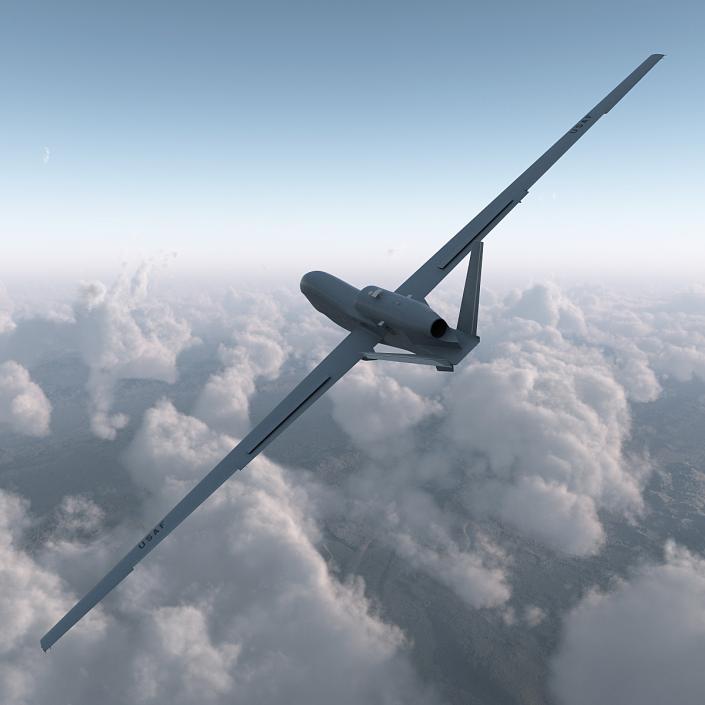 3D model RQ-4 Global Hawk UAV