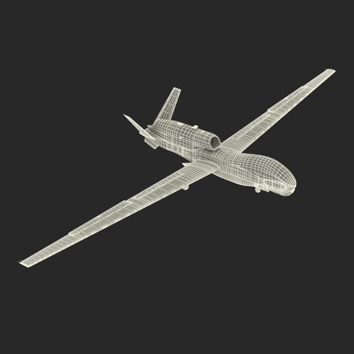 3D model RQ-4 Global Hawk UAV