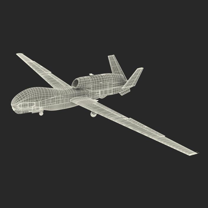 3D model RQ-4 Global Hawk UAV