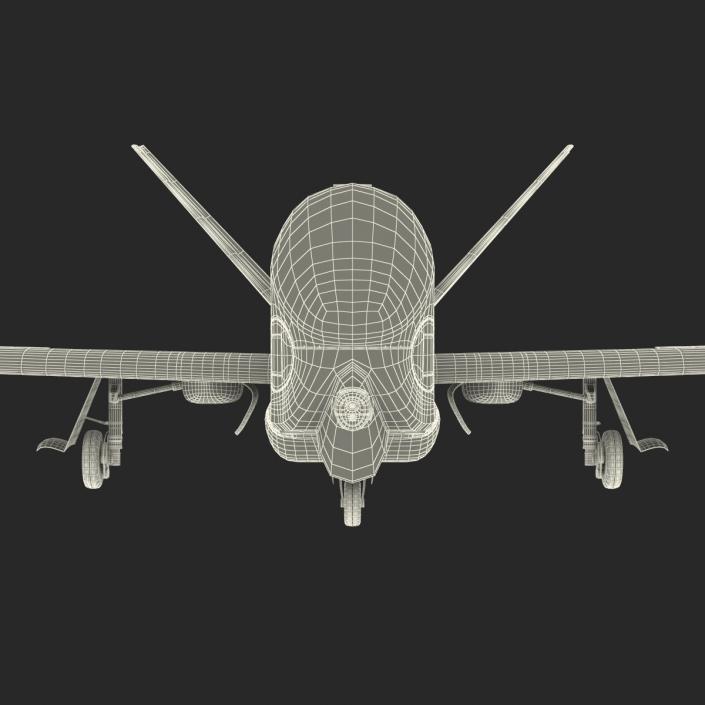 3D model RQ-4 Global Hawk UAV