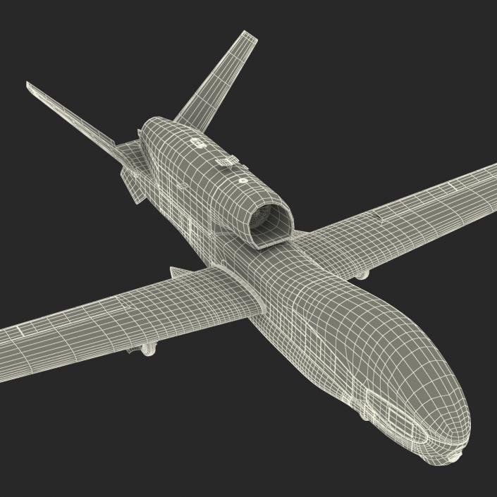 3D model RQ-4 Global Hawk UAV