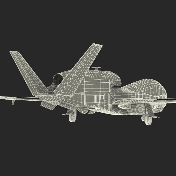 3D model RQ-4 Global Hawk UAV