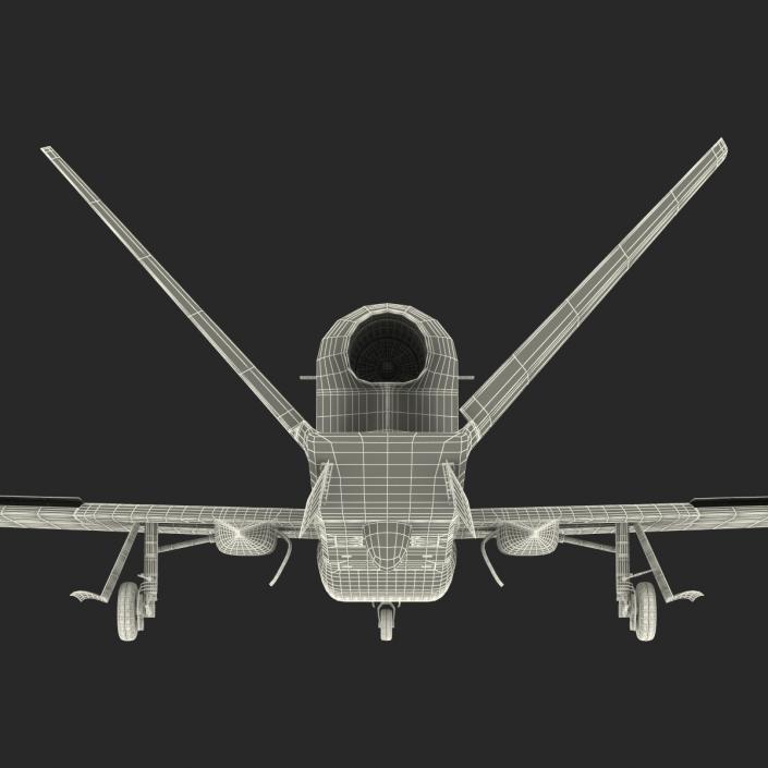 3D model RQ-4 Global Hawk UAV