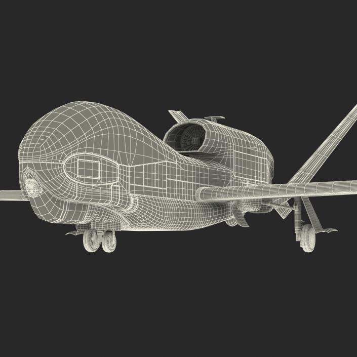 3D model RQ-4 Global Hawk UAV