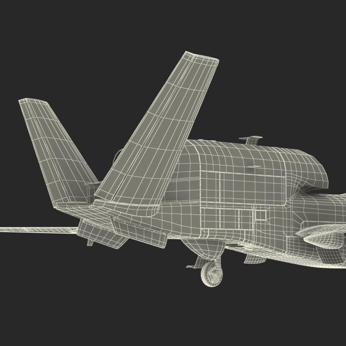 3D model RQ-4 Global Hawk UAV