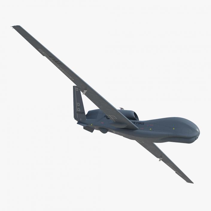 RQ-4 Global Hawk UAV Rigged 3D