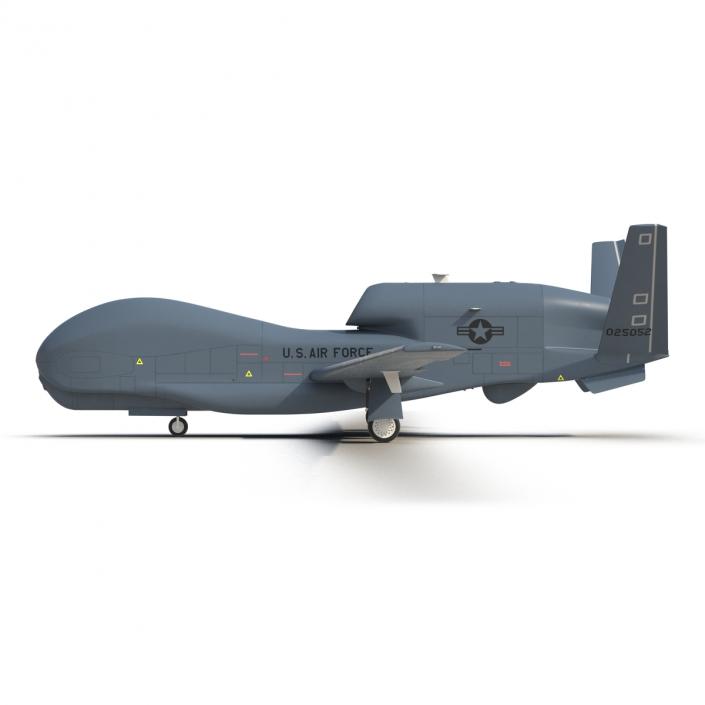 RQ-4 Global Hawk UAV Rigged 3D