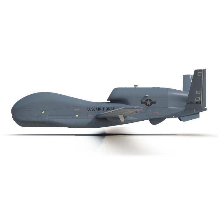 RQ-4 Global Hawk UAV Rigged 3D