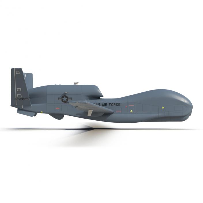 RQ-4 Global Hawk UAV Rigged 3D