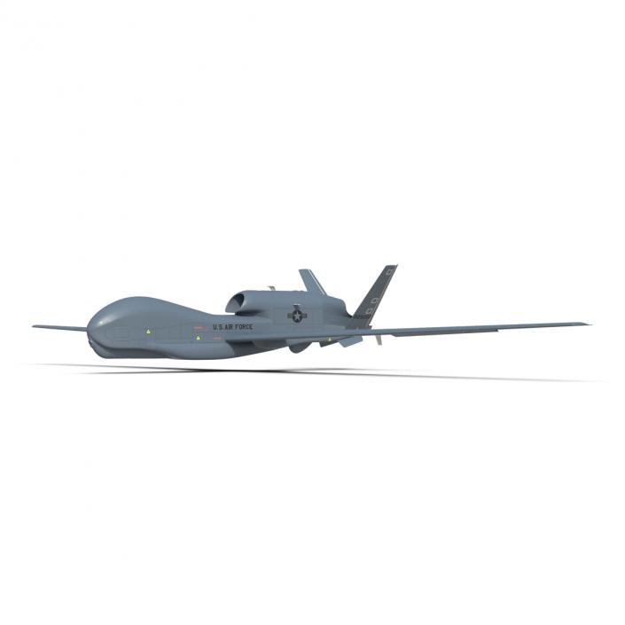 RQ-4 Global Hawk UAV Rigged 3D