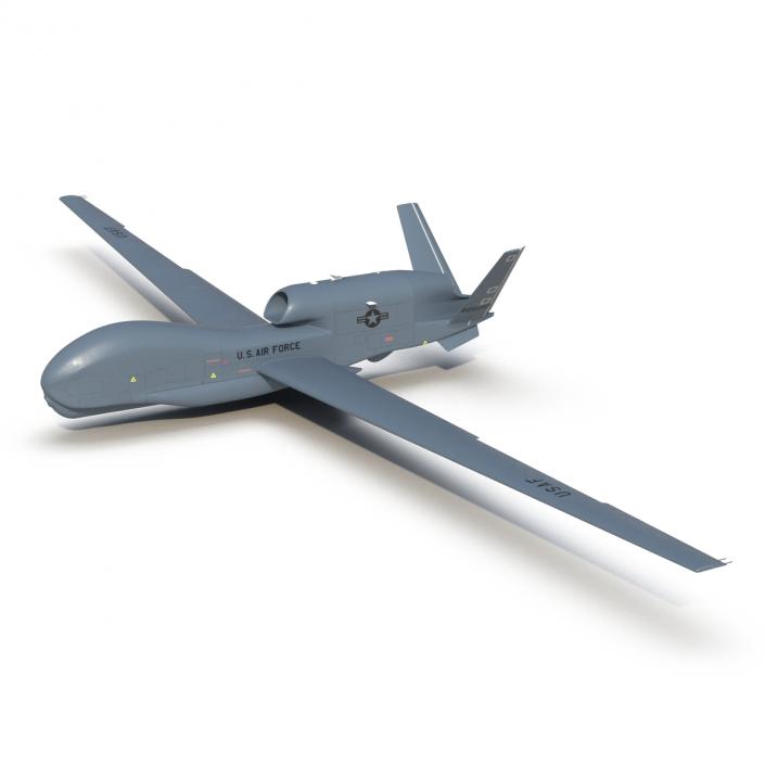 RQ-4 Global Hawk UAV Rigged 3D