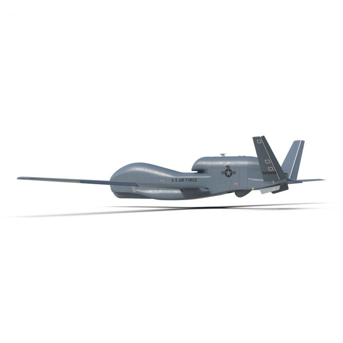 RQ-4 Global Hawk UAV Rigged 3D