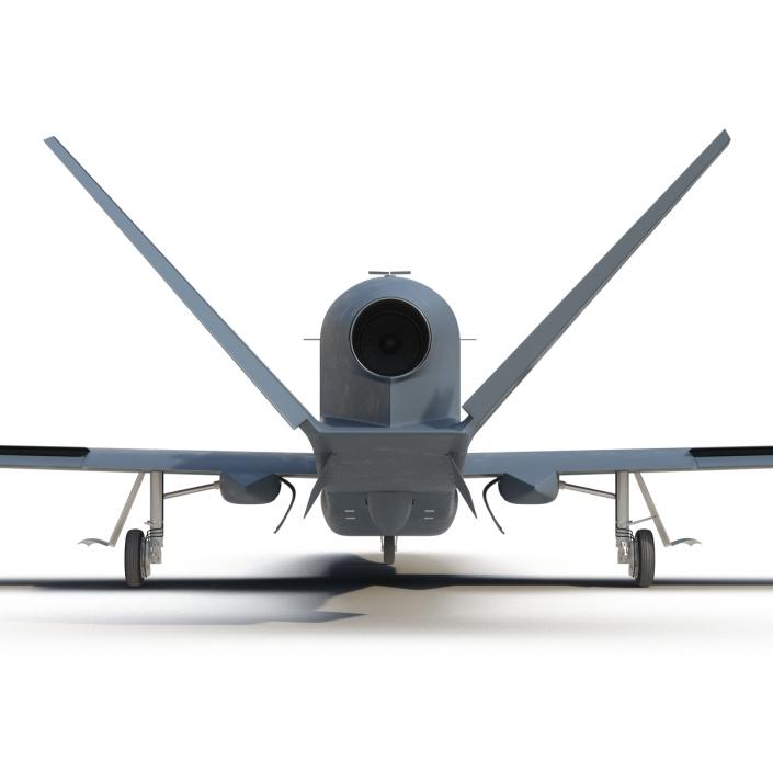 RQ-4 Global Hawk UAV Rigged 3D