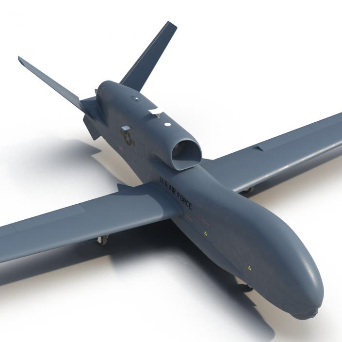 RQ-4 Global Hawk UAV Rigged 3D