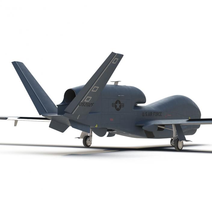 RQ-4 Global Hawk UAV Rigged 3D