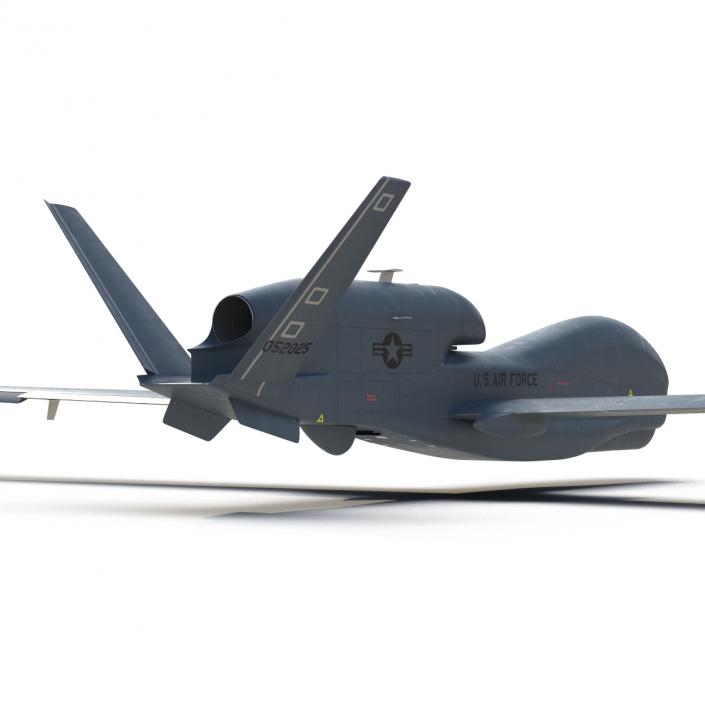 RQ-4 Global Hawk UAV Rigged 3D