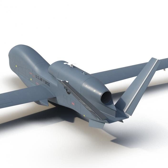 RQ-4 Global Hawk UAV Rigged 3D