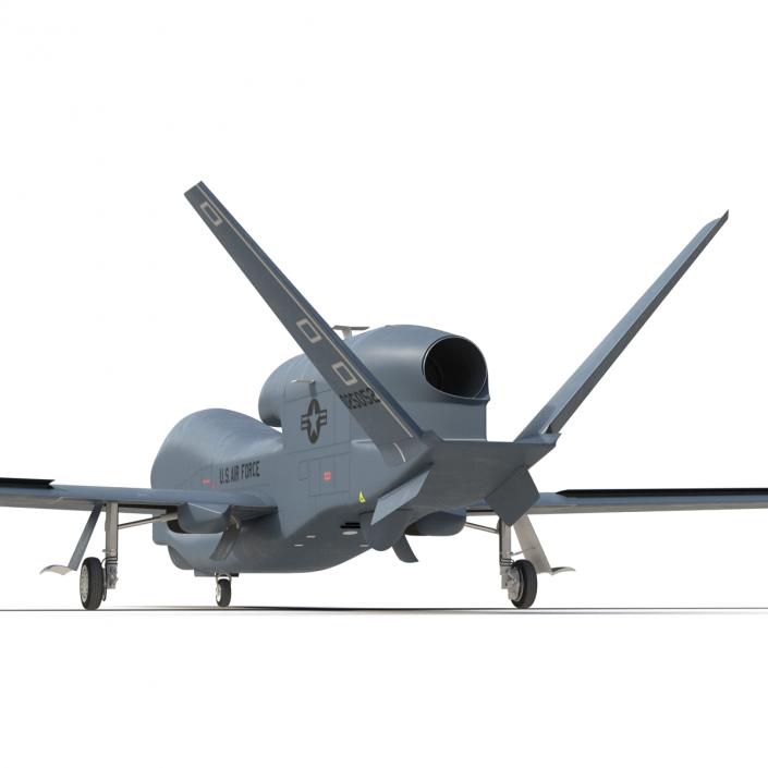 RQ-4 Global Hawk UAV Rigged 3D