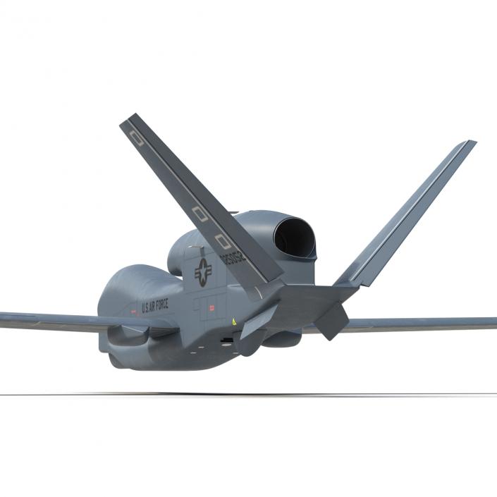 RQ-4 Global Hawk UAV Rigged 3D