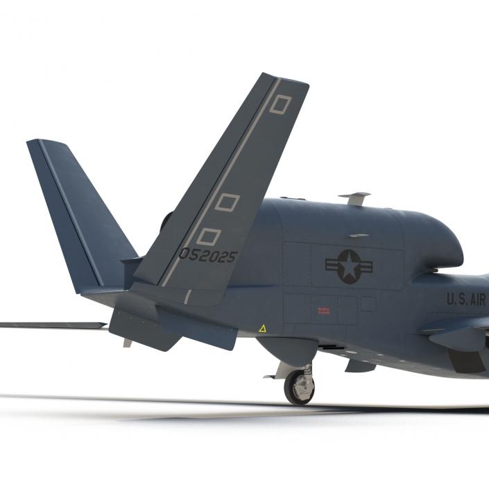 RQ-4 Global Hawk UAV Rigged 3D