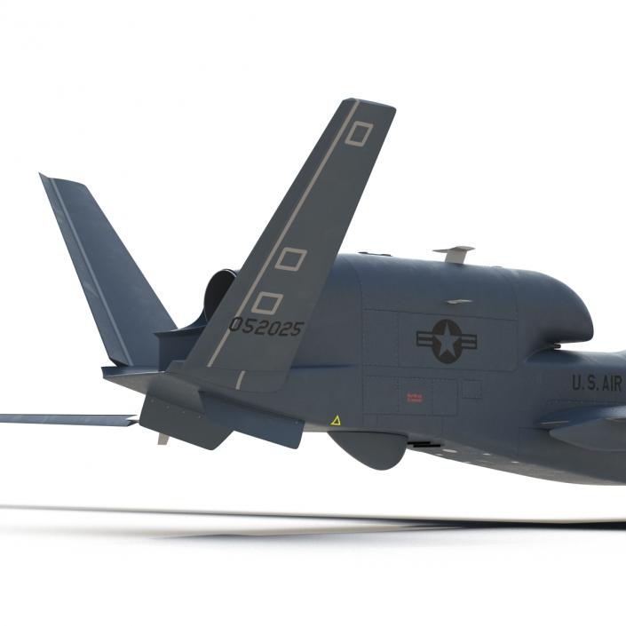 RQ-4 Global Hawk UAV Rigged 3D