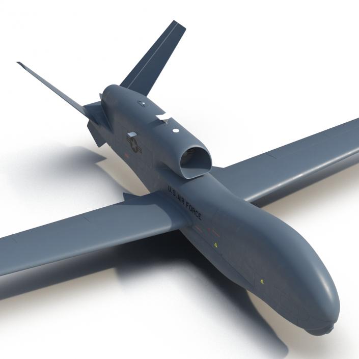 RQ-4 Global Hawk UAV Rigged 3D