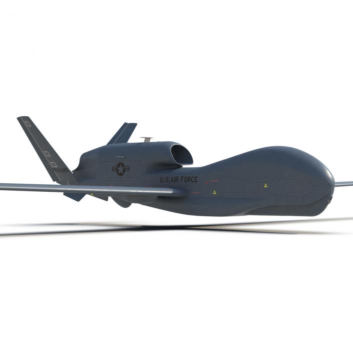 RQ-4 Global Hawk UAV Rigged 3D