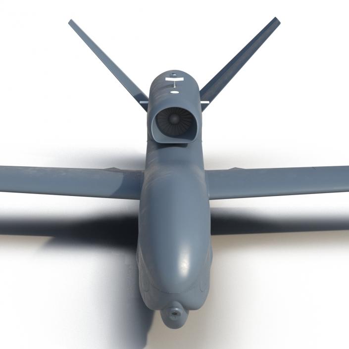 RQ-4 Global Hawk UAV Rigged 3D