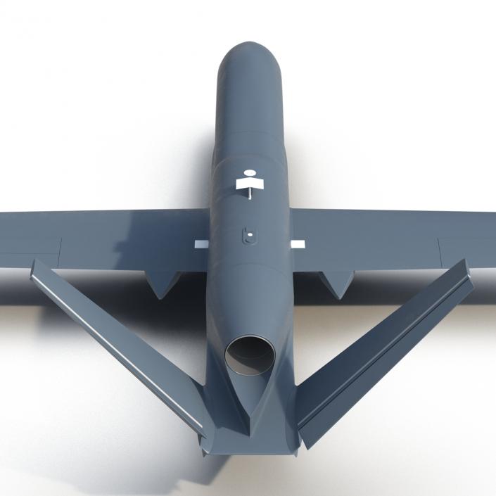 RQ-4 Global Hawk UAV Rigged 3D