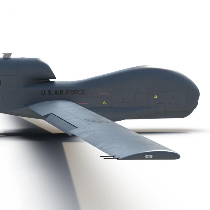 RQ-4 Global Hawk UAV Rigged 3D