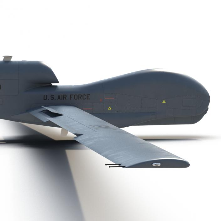 RQ-4 Global Hawk UAV Rigged 3D