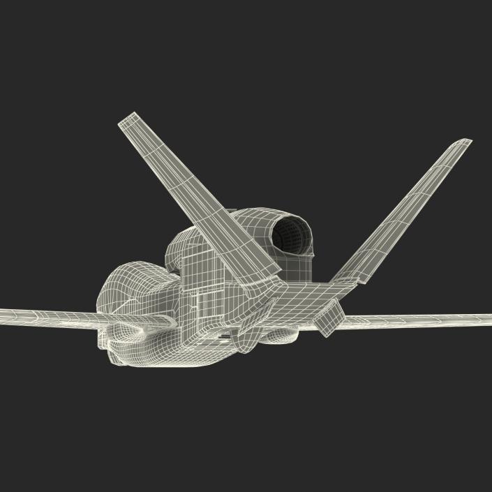 RQ-4 Global Hawk UAV Rigged 3D