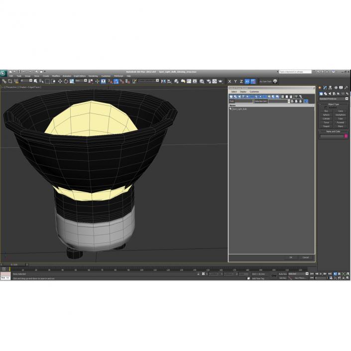 3D Spot Light Bulb Glowing model