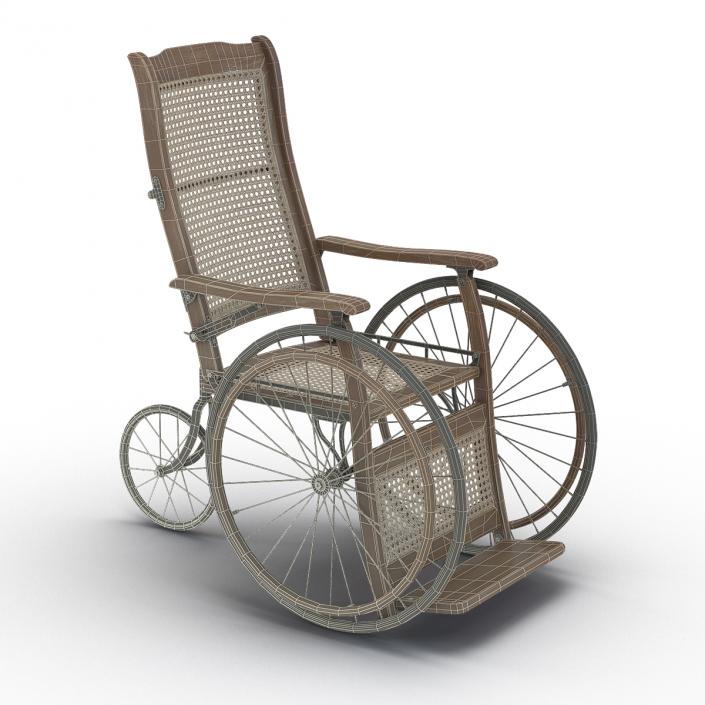 3D Vintage Wheelchair model