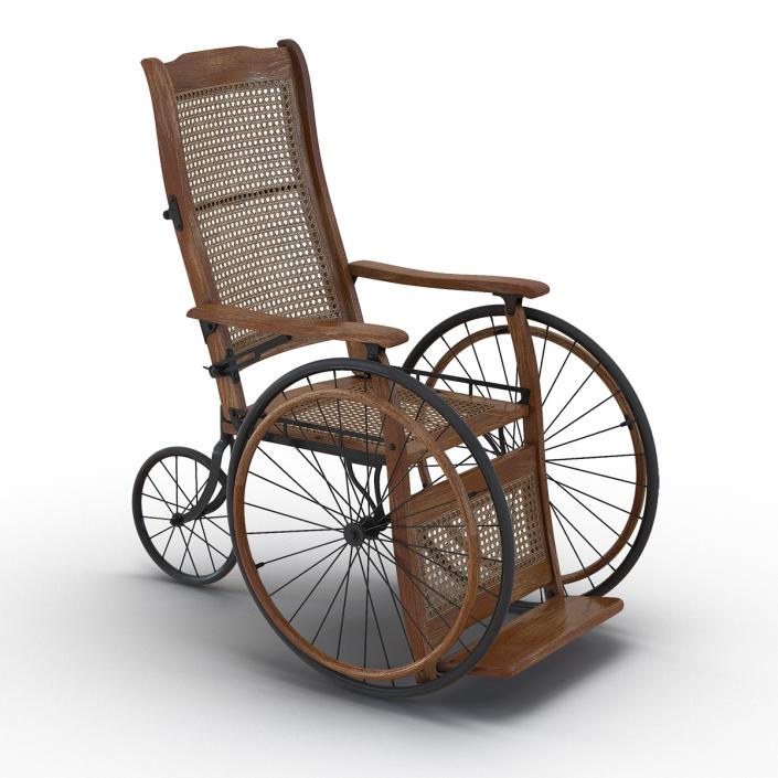 3D Vintage Wheelchair model