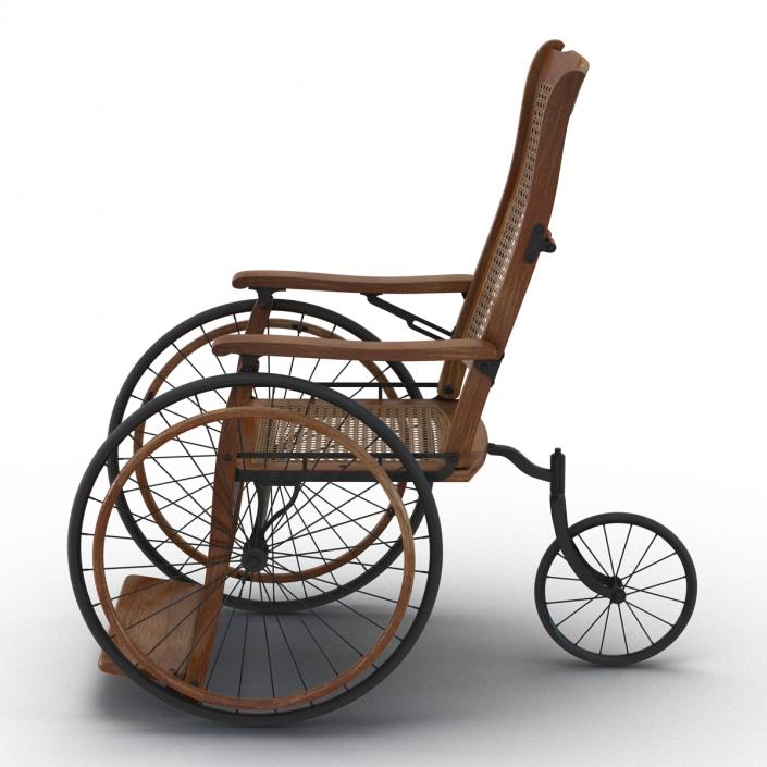 3D Vintage Wheelchair model