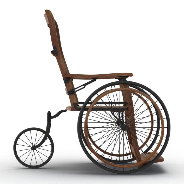 3D Vintage Wheelchair model