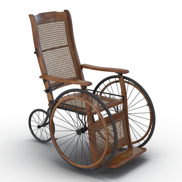 3D Vintage Wheelchair model